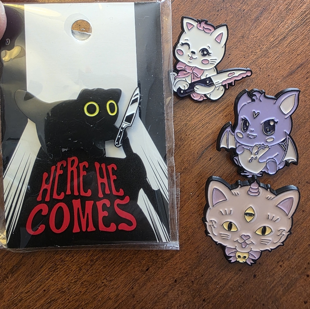 Cute Cat Enamel Pins